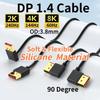 DP 1.4 Cable DP to DP 32.4Gbps 8K@60Hz 4K@144Hz Flexible Display Port Video Cord for Gaming Monitor PC Graphics Card Laptop