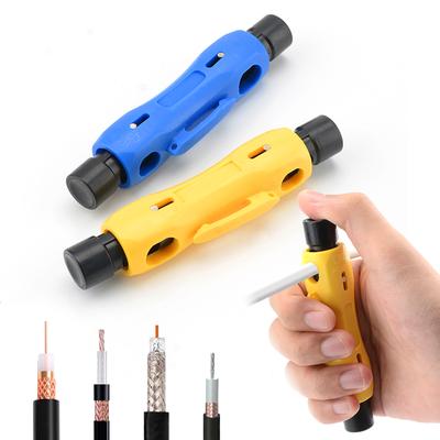 Портативный инструмент для зачистки коаксиального кабеля Pen RG6 RG7 RG11 RG59, простой инструмент для зачистки проводов 5-7, хорошие инструменты для монтажа