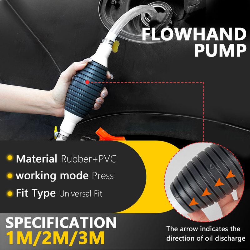 Multifunctional Petrol Pump for Liquid Vacuum Cleaner Hand Pump Transfer Fuel Pump Metal Hose Clamp Leakproof Oil Water Diesel