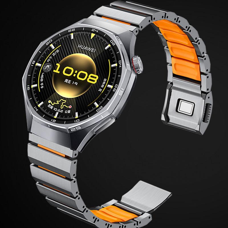 22 мм титановый металлический ремешок для Huawei Ultimate 2 1 Магнитный ремешок для Huawei Watch GT6pro GT5 46 мм Amazfit T-rex3PRO 48 мм