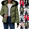 Женская зимняя теплая хлопковая куртка однобортная на молнии