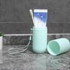 Travel Toothbrush Box Vertical Stripe Portable Mouthwash Cup Brushing Cup Washing Cup Toothware Box Toothpaste Storage Cartridge