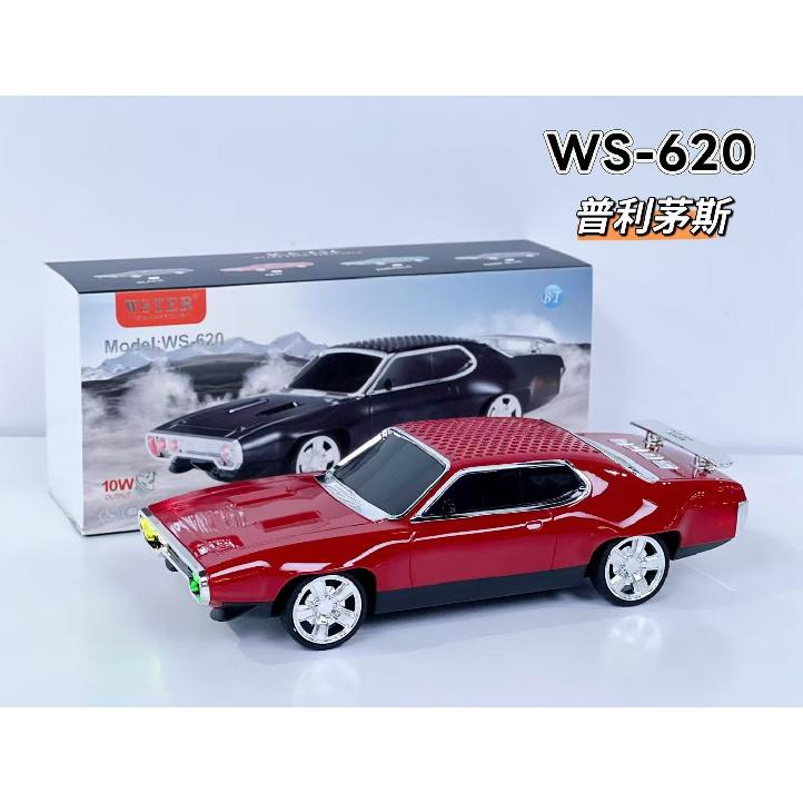 EONKO WS-620 Plymouth GTX Беспроводной Bluetooth-динамик в форме классического автомобиля с TF, USB, FM, AUX, TWS, Селфи-тип, Type C, Светодиодный экран 3