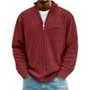 Urban Style Corduroy Hoodie With Zipper For Men Autumn Casual Wear