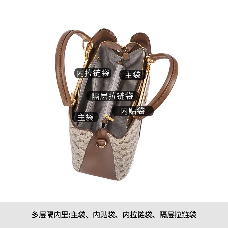 Red Dragonfly Bag Women's Retro Printed Crossbody Bag Large Capacity Handbag Commuter Women's Bag Tote Bag