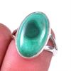 Natural Malachite Gemstone 925 Solid Sterling Silver Jewelry Ring Size 6 K1c88