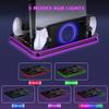 JYS JYS-P5201 Headphone Hanger Charging Stand with RGB Light for PS5/PS5 Slim/PS Portal
