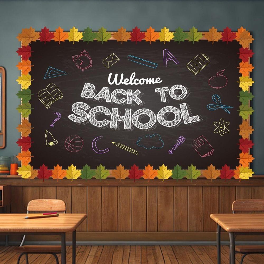 10m/roll Bulletin Board Border Sticker Self Adhesive Learning Wall Sticker  School Bulletin Board
