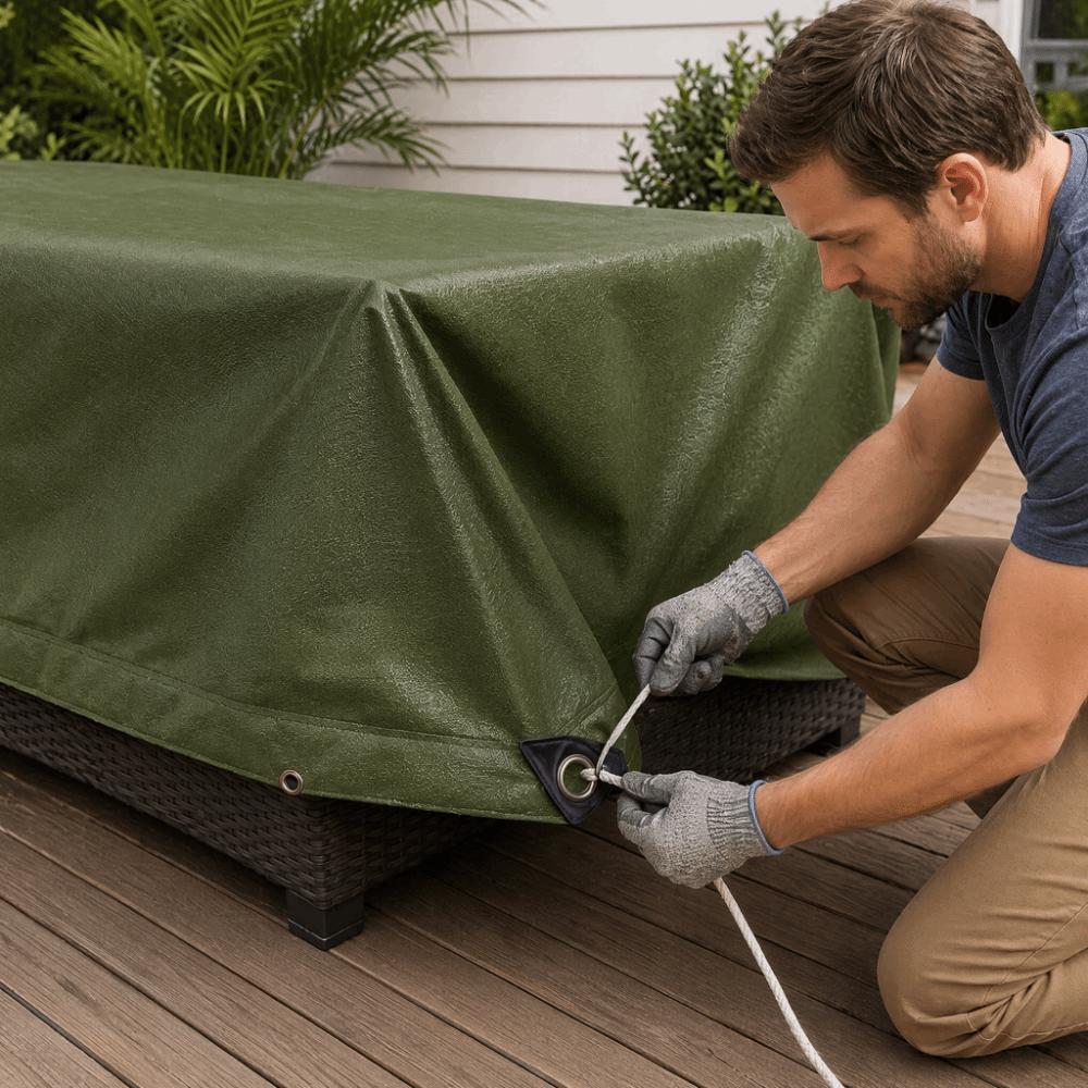 Thick 0.86mm Waterproof Cover Heavy Duty Canopy Cargo Pile Tarpaulin Awning Use