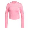 Slim Long Sleeve Top Quick-Dry V-Neck T-Shirt Women Tops Pink JJ3781