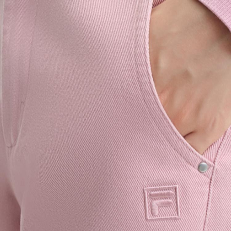 New FILA ORIGINALE Cargo Pants Women's Dark Cherry Blossom Pink F51W449801F-PK