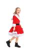 JUNDOMECY Santa Cosplay Costume for Cute Christmas Santa Claus Hooded Perfect for New Cultural and School Festivals L Girls, Costume, Outfit, Kids'