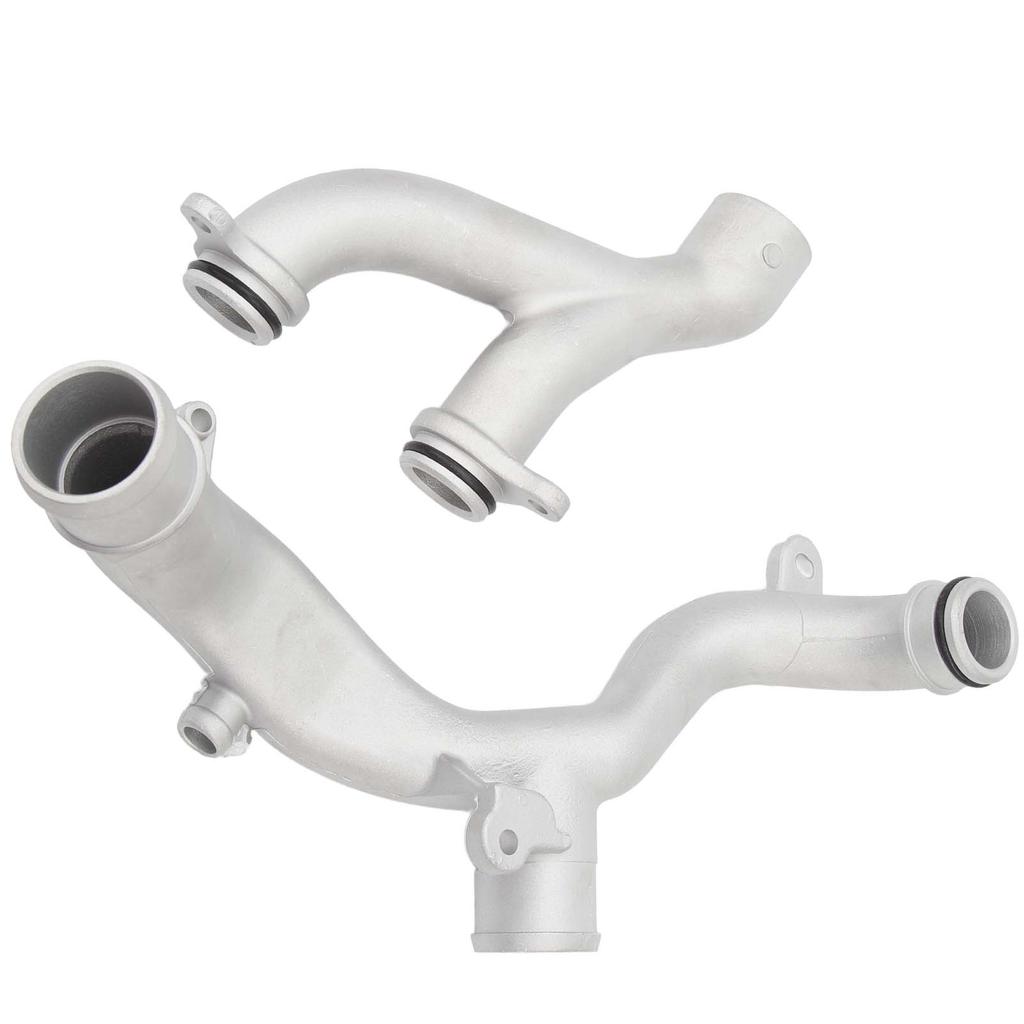 Патрубки выхода охлаждающей жидкости LR090630 Алюминиевый сплав Патрубки системы водяного охлаждения радиатора Комплект для замены для Jaguar F‑Type