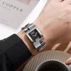 Elegant Retro Square Quartz Bracelet Watch for Couples - Gold Vintage Classic
