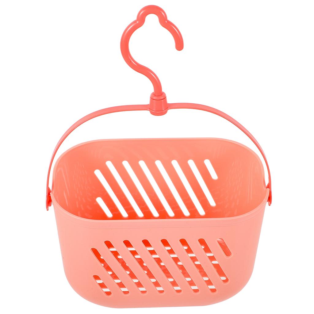 Bathroom Storage Basket Hanging Wall Mounted Plastic Organizer For Shower Cleaning Supplies Portable Bath Tote Basket For