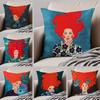 H-Hulya O-Ozdemir ART Pillow Case Anti-dustmite Pillowcase Invisible Zipper Silky Short Plush Sofa Cushion Cover