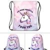 Милый мультяшный рюкзак с 3D-печатью, дорожная школьная сумка с мягкой обложкой и шнурком, крутая