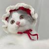 Autumn Winter Cat Hat Elastic Cute Refined Pet Hat Puppy Kittens Knitted Hat Party Photo Shoot Props Decoration Cat Accessories