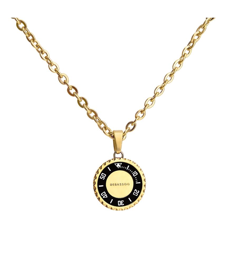 Debassqq Wn1 Gold Double Black Necklace