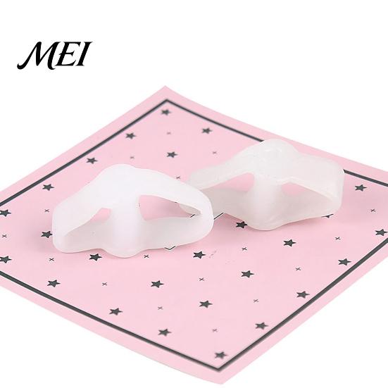 Toe Straightener for Bunions 1 Pair Separator Overlapping Toes, Soft SEBS Bunion Corrector, Double Ring Foot Spacer Hallux Valgus, Day Night