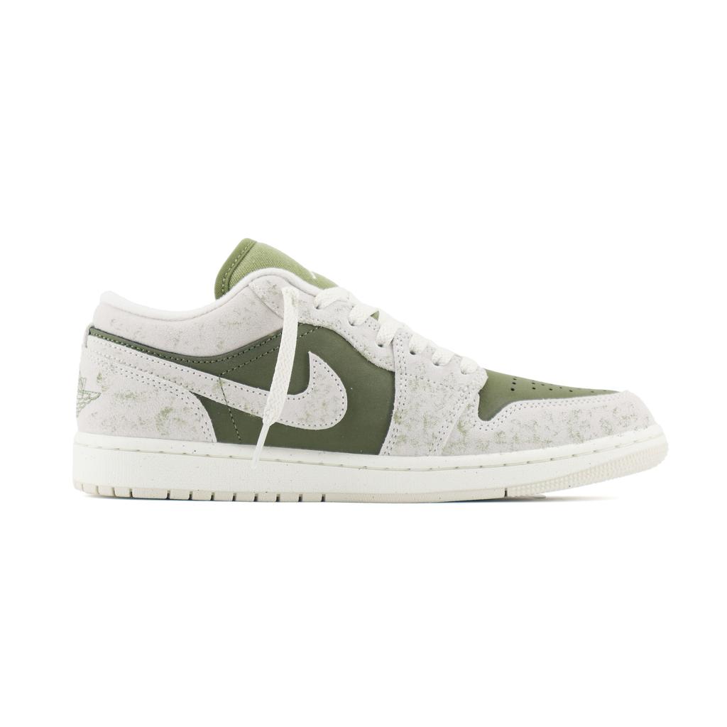 Jordan Air Jordan 1 SE The Wizard Of Oz Low top Vintage Basketball Shoes Unisex White Green HV4089-201(Team448-)