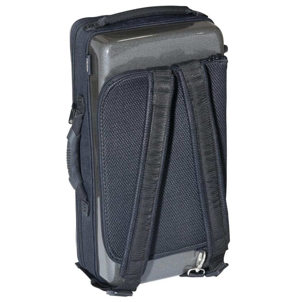 Bags Piston Trumpet Fiber Case, Holds 2 Trumpets, Metallic Gray, EC2TRM M-GREY