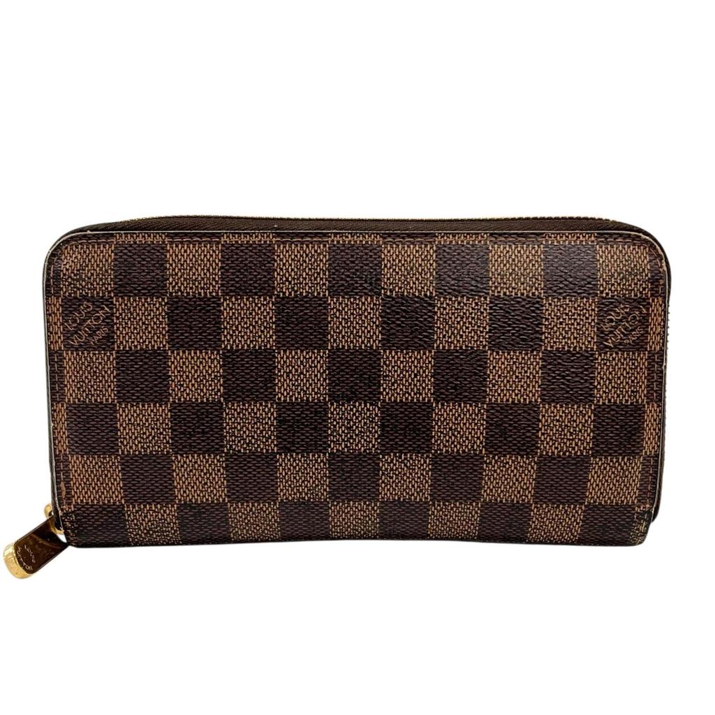 LOUIS VUITTON Zippy wallet Purse Brown Women used