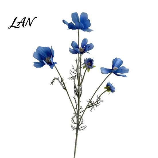 DIY Floral Supplies Artificial Cosmos Flowers, Long Stem Faux Fake Realistic Home Decoration Plants Flowers for Dining Table Centerpieces, Wedding