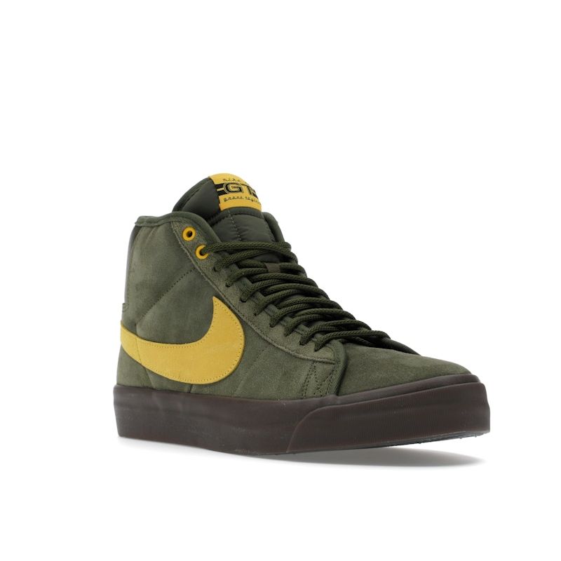 AntiHero X Nike Zoom Blazer Mid QS SB Rough Green Unisex Sneakers Amarillo HM5838-300