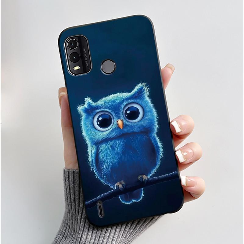 Black Case For Nokia G11 Plus Unique Design Black Cat Holding A Basket Pattern Shell Jelly Color Anti-scratch Soft Casing
