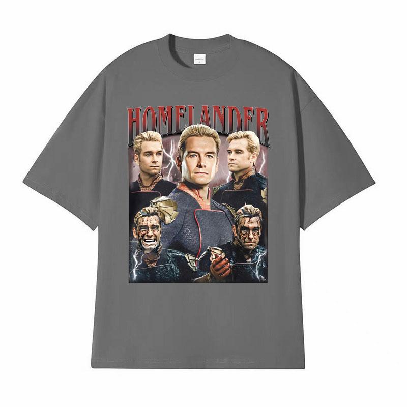 Limited The Homelander The Boys Season 4 The Boyz Vintage Graphic T Shirts Men Women Fashion Classic ONeck Short Sleeve Tshirt