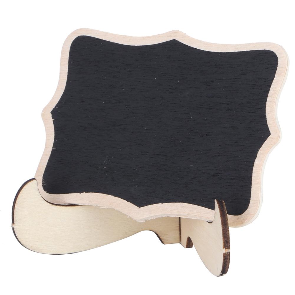 10 шт. Мини-меловые доски Деревянные таблички Черные доски Доска для сообщений для украшения свадебной вечеринки