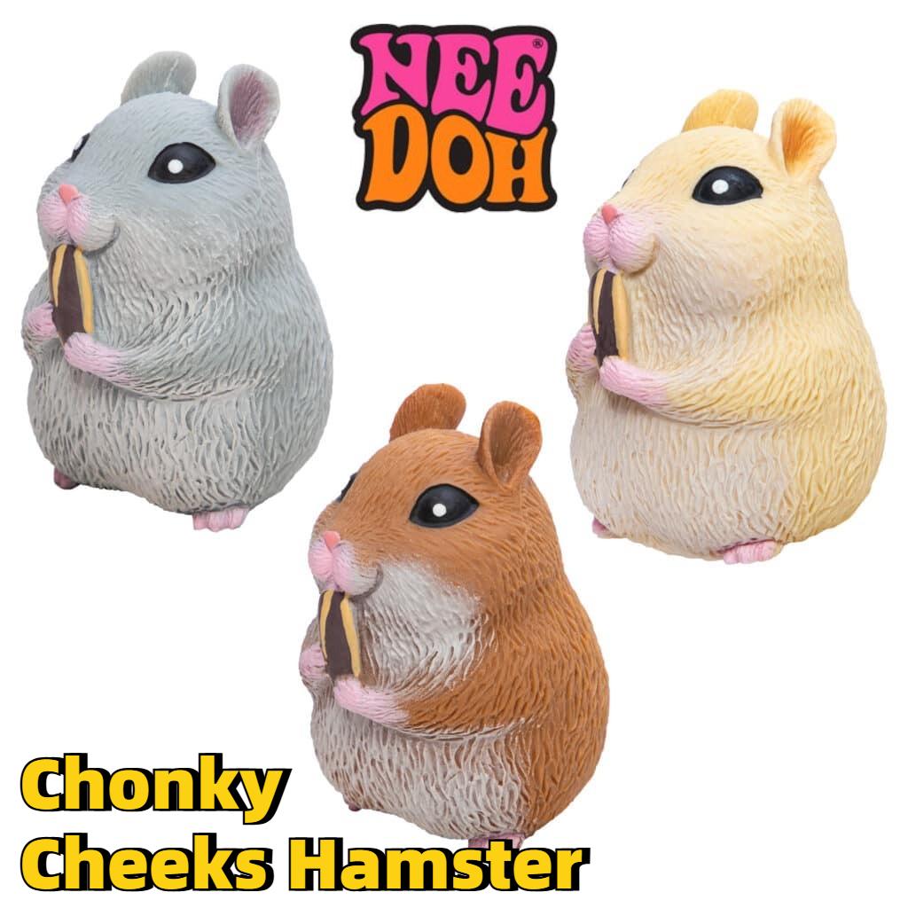 Needoh Сенсорные игрушки в форме хомяка с пухлыми щечками Сквиш-игрушка для снятия стресса Игрушки-антистресс для взрослых Коллекционные
