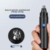 5001 Nose Hair Trimmer: USB Charging & Cleaning Tool with Scissors