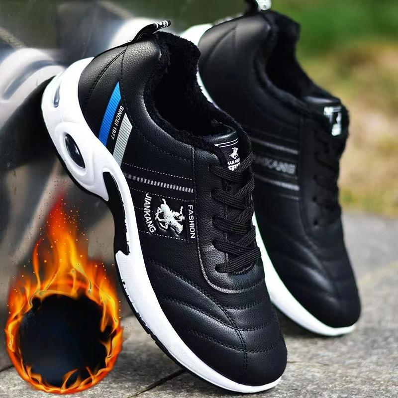 Большие размеры 38-47 мужские повседневные кроссовки модные кроссовки на воздушной подушке для бега мужские водонепроницаемые кожаные кроссовки для спорта на открытом воздухе теннис