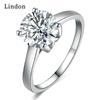 Классическое кольцо Lindon из медного сплава с цирконием, женские ювелирные изделия, свадебный подарок для вечеринки