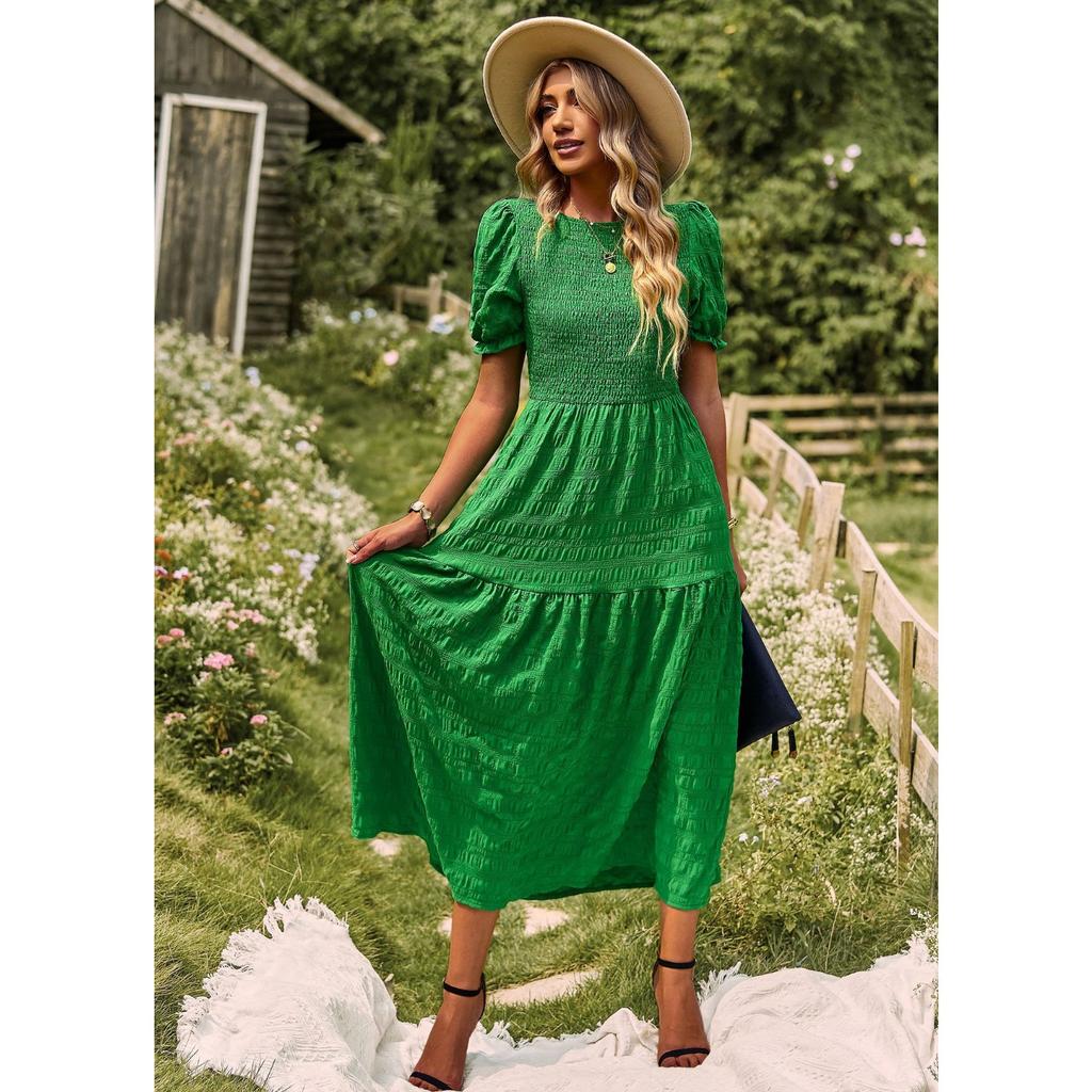 YNIQUE Темпераментное Повседневное Платье для Отпуска Весна/Лето Платья А-силуэта с Коротким Рукавом