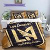 Los Angeles FC  Pattern Bedding Quilt Set  Home Decoration  Gift (1 * duvet cover + 2 * pillowcase  without core)