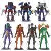 Titan Clock Man Фигурки ПВХ Модель Skibidi Toilet Man Игровые Фигурки для Мальчиков Детей Подарок На День Рождения