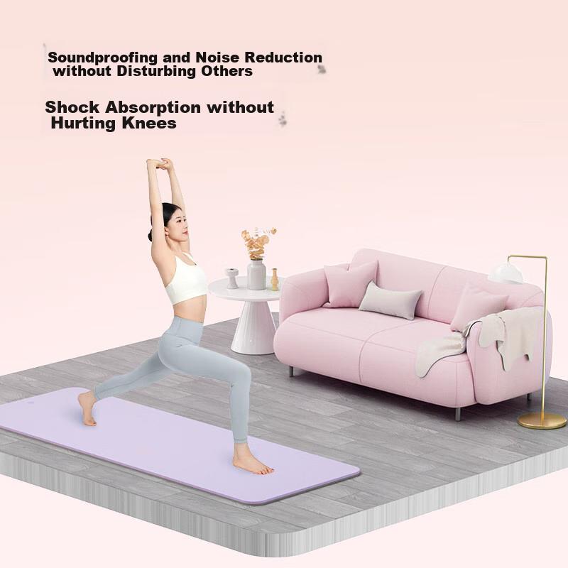 JD Original Yoga Mat, TPE Thickened And Widened Fitness Mat, Exercise Mat for Aerobics, Non-Slip Floor Mat for Men And Wome