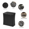 Leather Car Garbage Can Foldable Auto Trashes Can Large Capacity Storage Organizer Waterproof with Lid for Car Vehicle