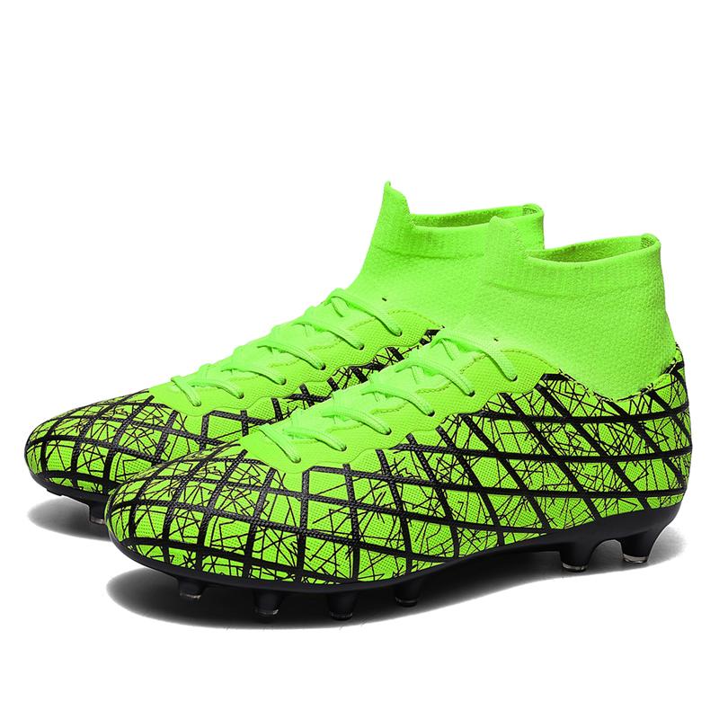 Unisex Football Shoes Men's High -top Socks Long Nails Training Sneakers, Children Football Boots Youth Football Boots