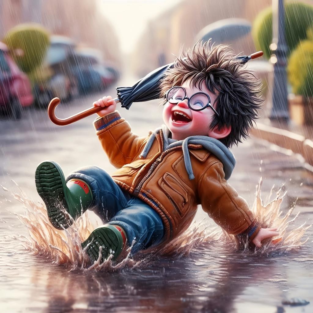 Алмазная вышивка Девочка Мальчик Мозаика Вышивка крестом Полный набор Живопись Портрет Полная Квадратная Круглая Декорация Стена