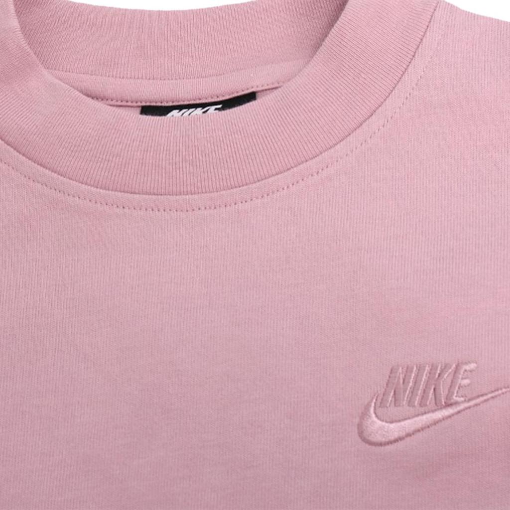 Nike Футболка Sports Lifestyle Series с вышитым логотипом, круглым вырезом и длинным рукавом, женские топы, розовые CZ3557-516