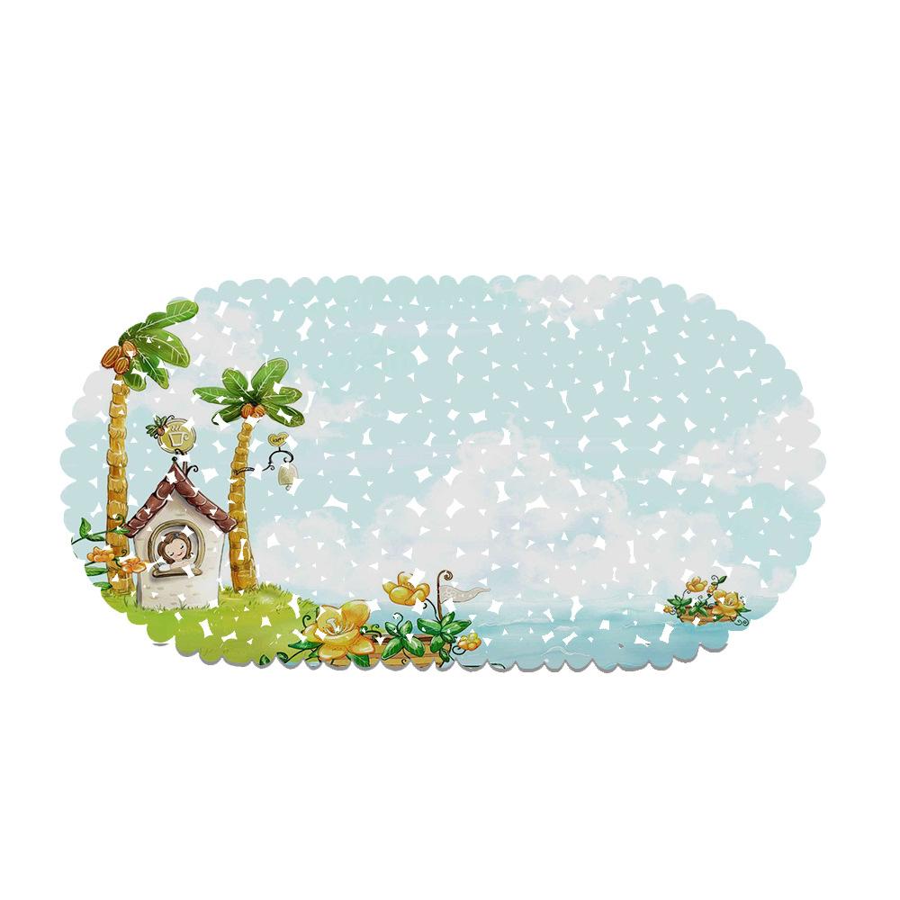 Красивые Иллюстрации Коврик для Балкона Ванной Комнаты Гидрофобный Нескользящий Дверной Коврик Бассейн Общественные Места Нескользящий Напольный Коврик