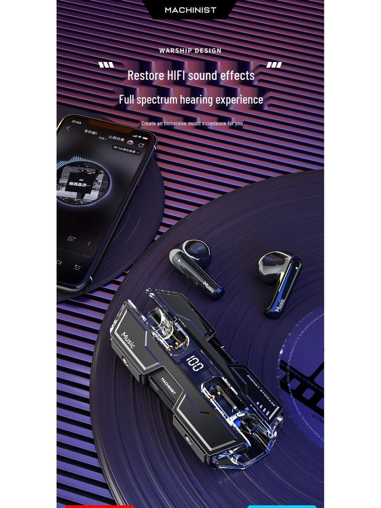 G20 Low Latency Wireless Bluetooth In-Ear Headphones for Esports and Gaming