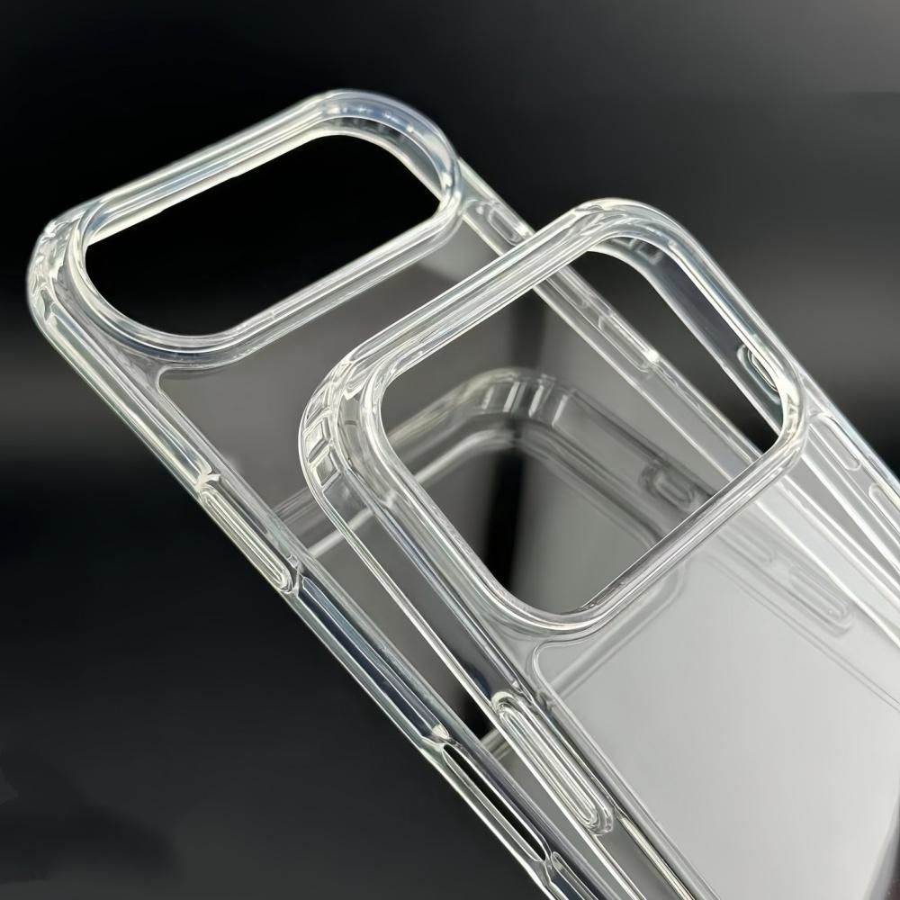 Роскошный прозрачный противоударный бронированный чехол для iPhone 17 Air 16 14 13 12 11 17 Pro Max Plus X XR 8 7 16E Телефон Прозрачная мягкая обложка