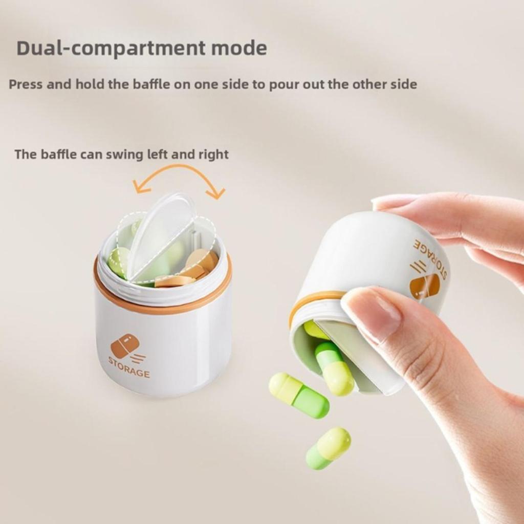 Мини-коробка для лекарств Компактная Удобная Водонепроницаемая и Влагостойкая Домашняя Коробка для Хранения Таблеток