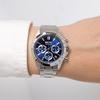 Seiko Кварцевые часы Мужские часы Стальной ремешок Синий циферблат SBTR011