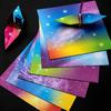 60Pcs 15cm Home Decor Double Side Colorful Starry Sky DIY Paper Flower Craft Paper Star Origami Lucky Craft Folding Paper Crane